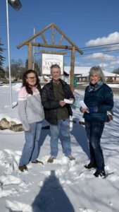 Donation to Pastor Gary Bekkering of Central Lake Food Pantry