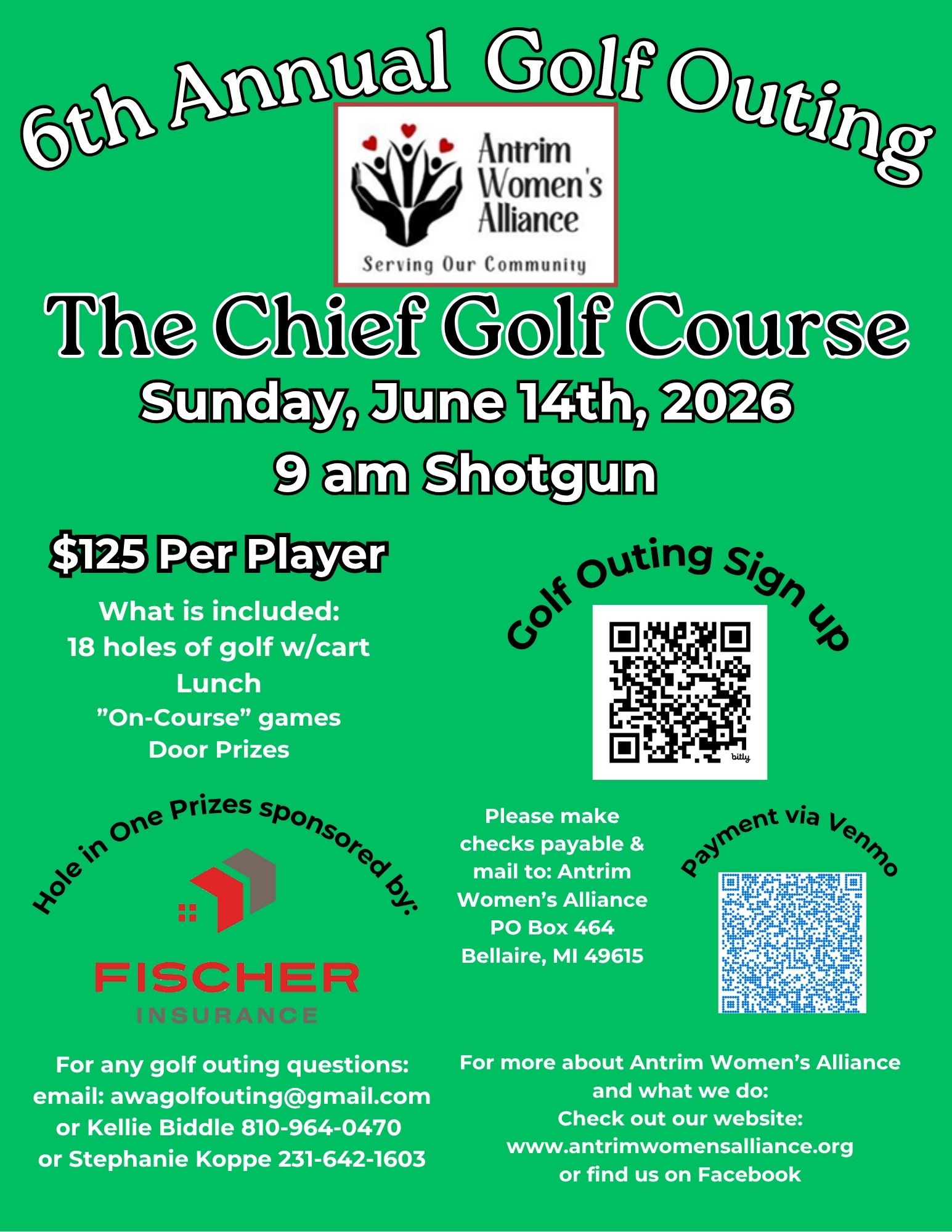 AWA golf outing fliers